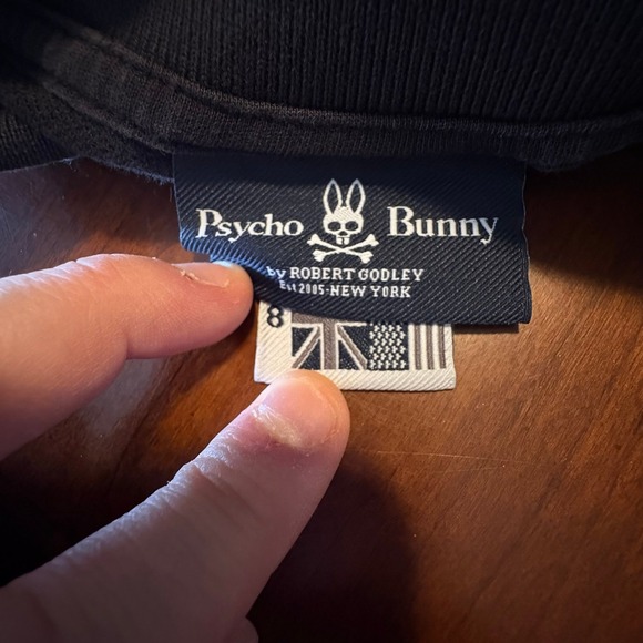 Psycho Bunny Men's Polo Shirt Size 8 (XXL) Gray Embroidered Bunny Logo Pima - Picture 3 of 3